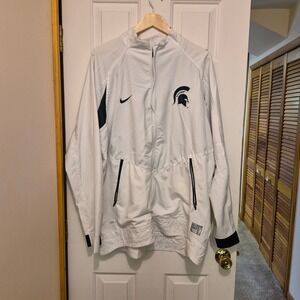 Nike Michigan State Spartans Hyper Elite Dri-FIT Full Zip Jacket Women XXL White
